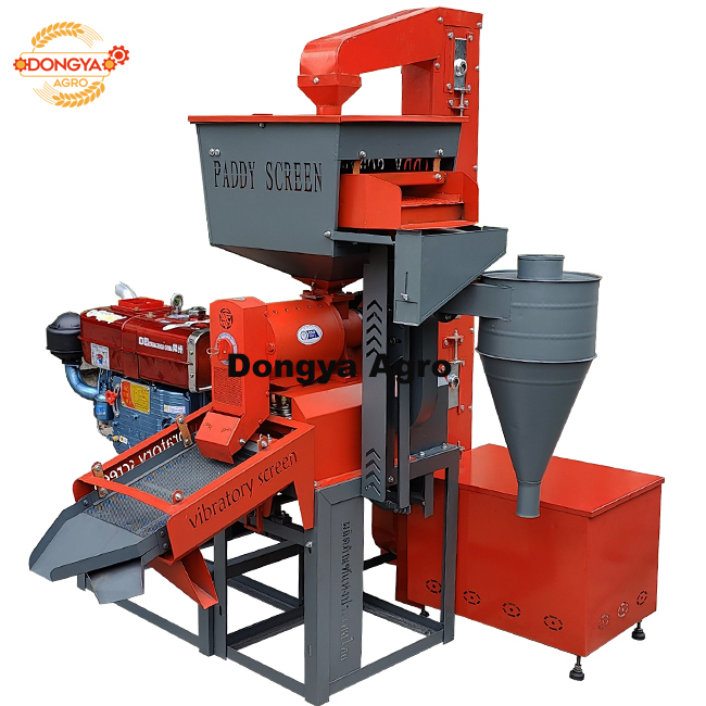 DONGYA AGRO 18HP diesel engine rice mill machine