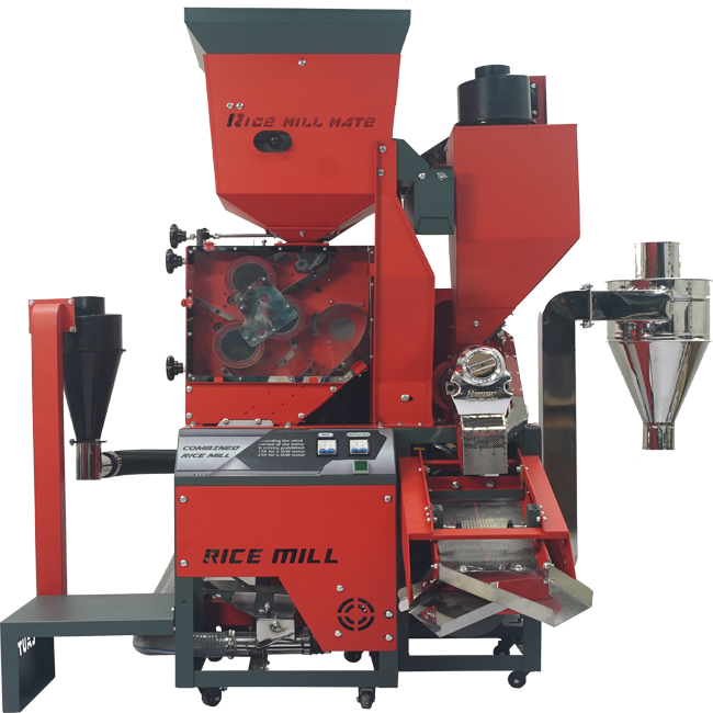 brown&white&crush combine rice mill